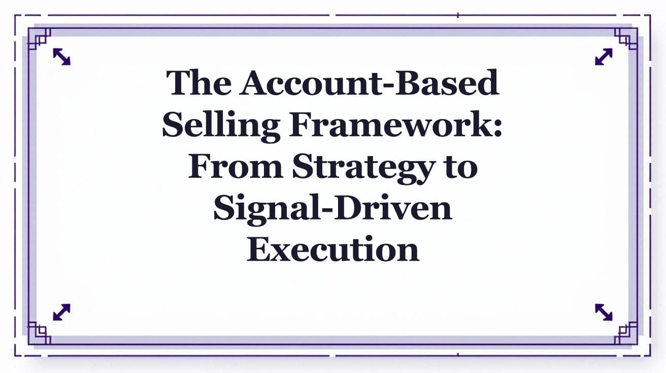Account-Based Selling: The Signal-Driven Playbook for 2026