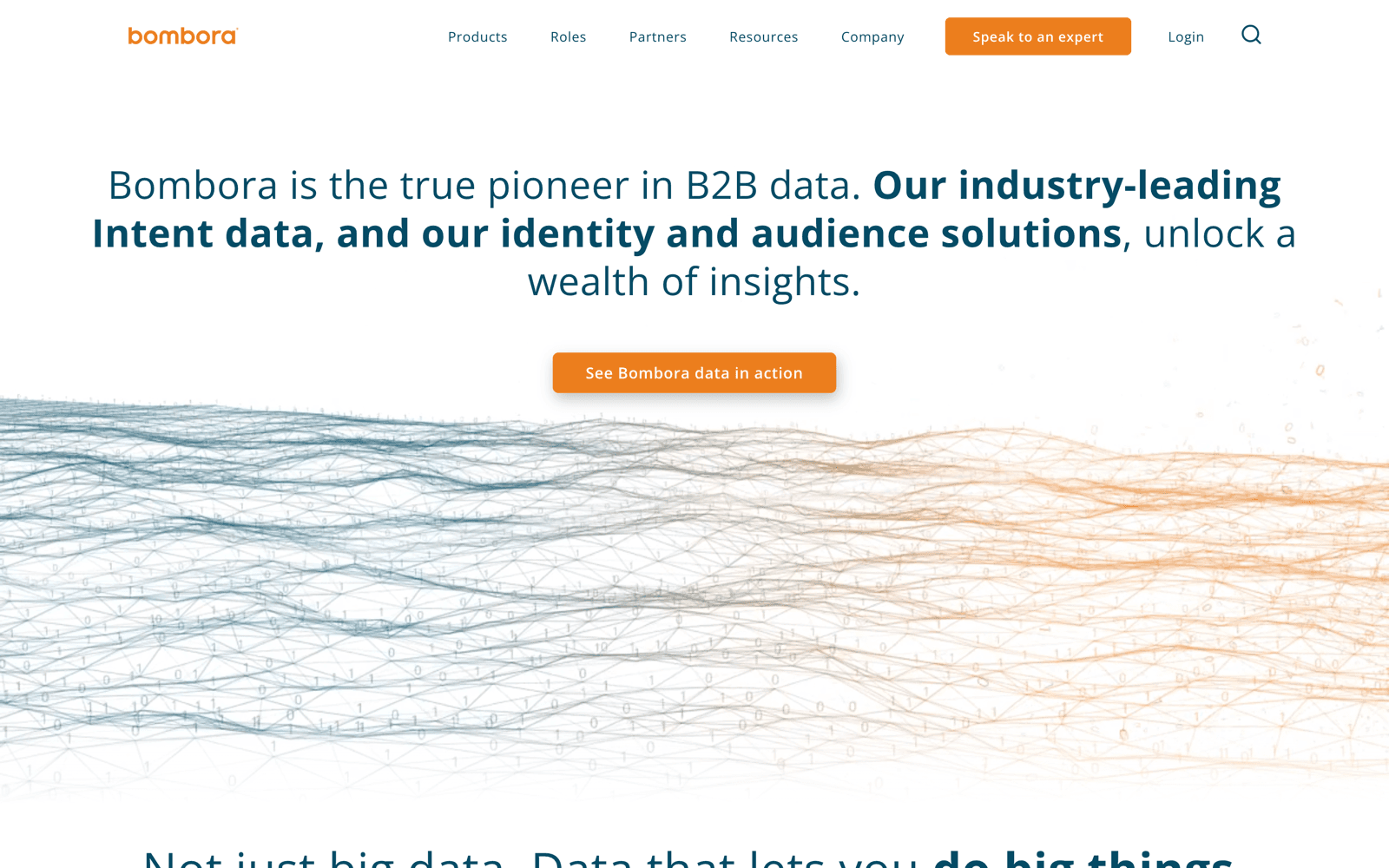 Bombora homepage