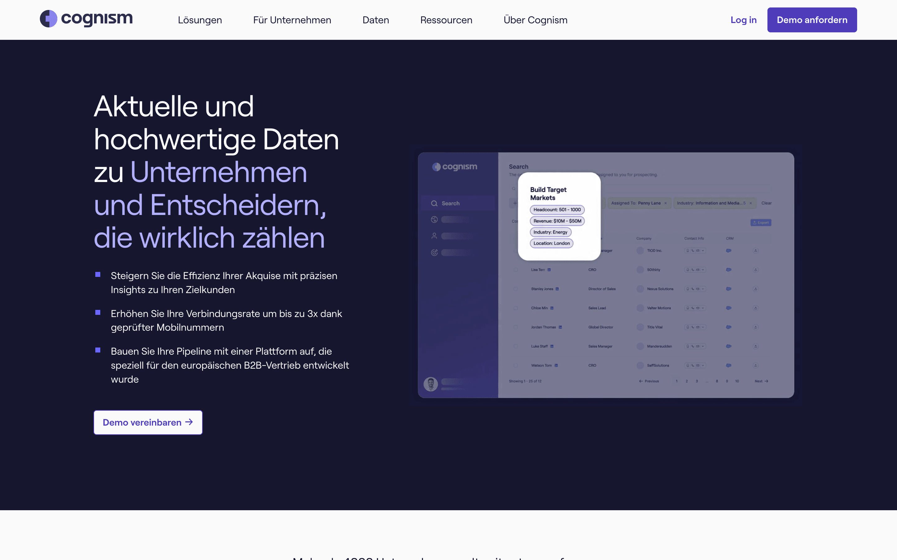 Cognism homepage