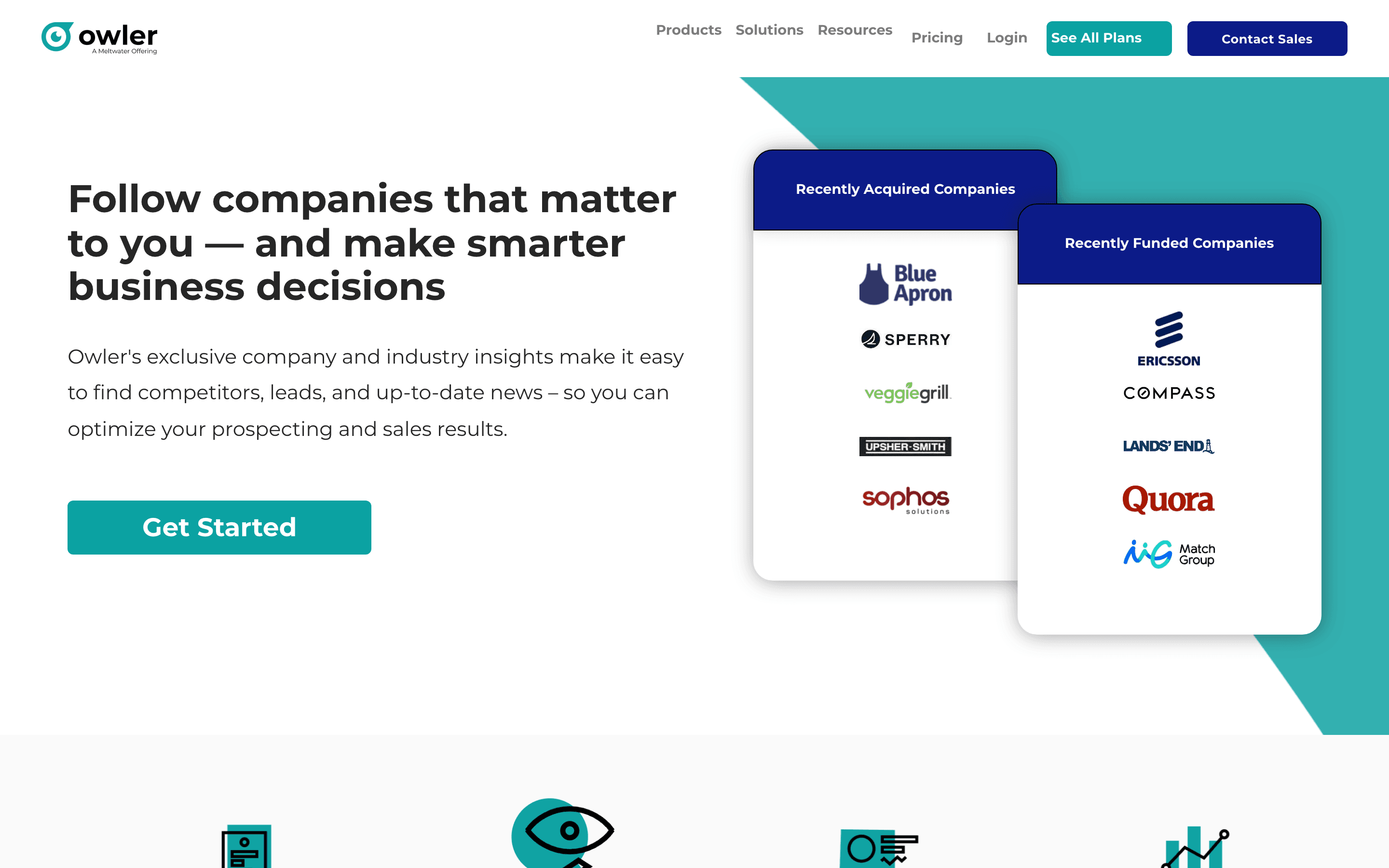 Owler homepage