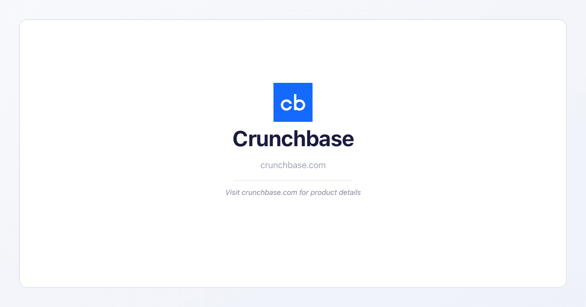 Crunchbase platform showing company funding profiles