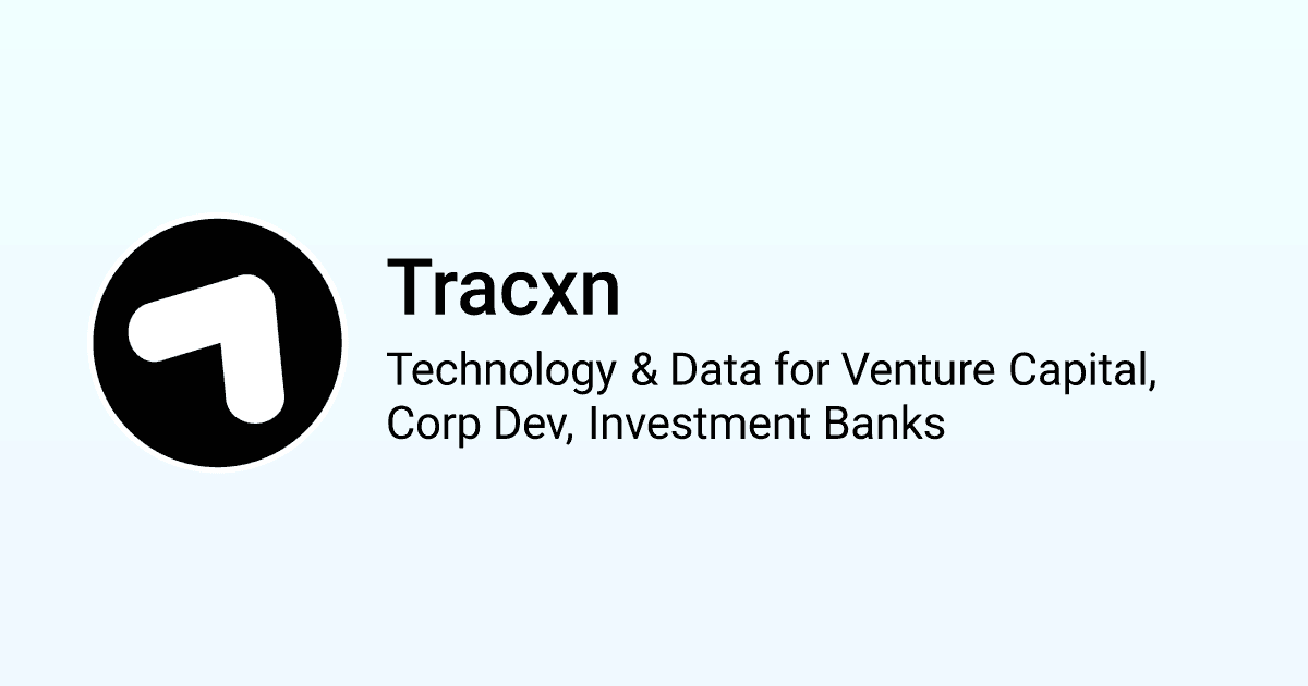 Tracxn platform showing sector taxonomy and startup tracking