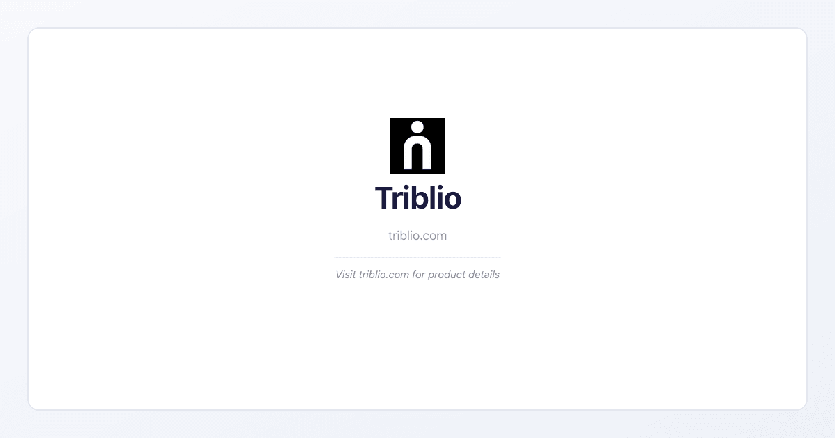 Triblio homepage showcasing multi-channel ABM campaign orchestration
