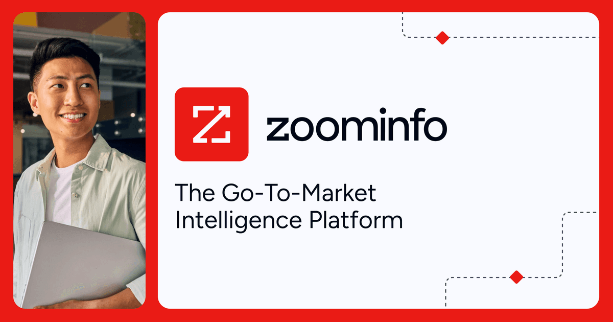 ZoomInfo B2B database platform with contact profiles and intent data signals