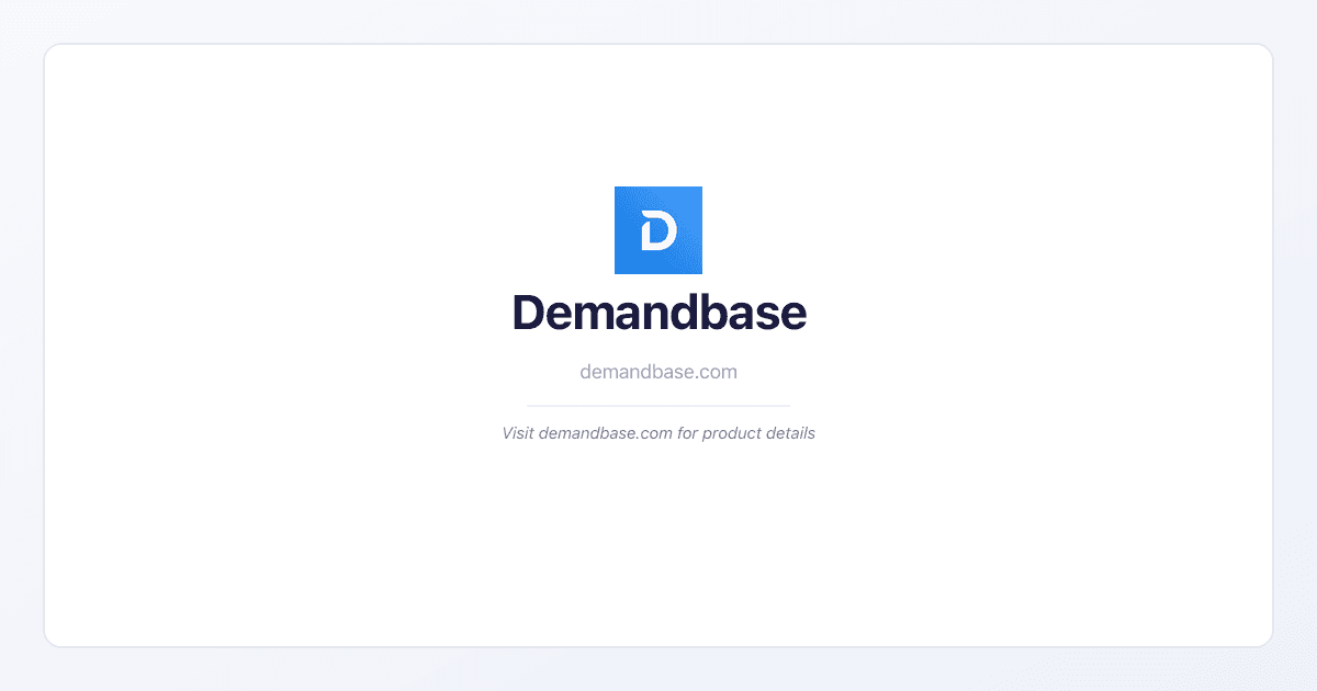 Demandbase ABM platform with account identification, intent data, and advertising