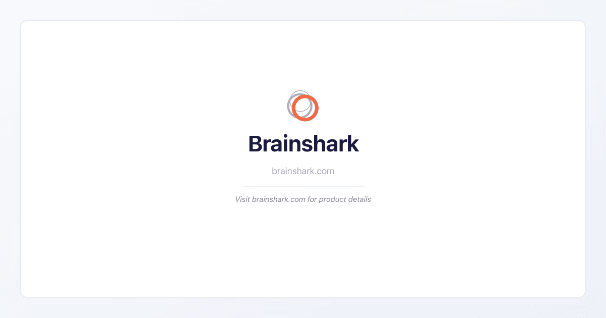 Brainshark sales training platform homepage