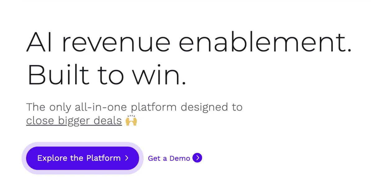 Mindtickle sales readiness platform homepage