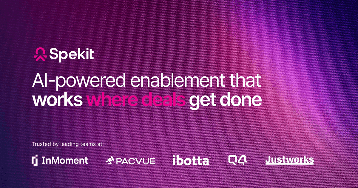 Spekit AI-powered enablement platform brand image