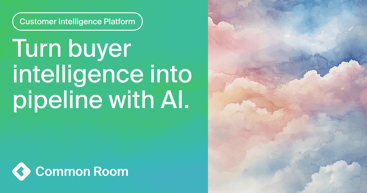 Common Room's customer intelligence platform messaging