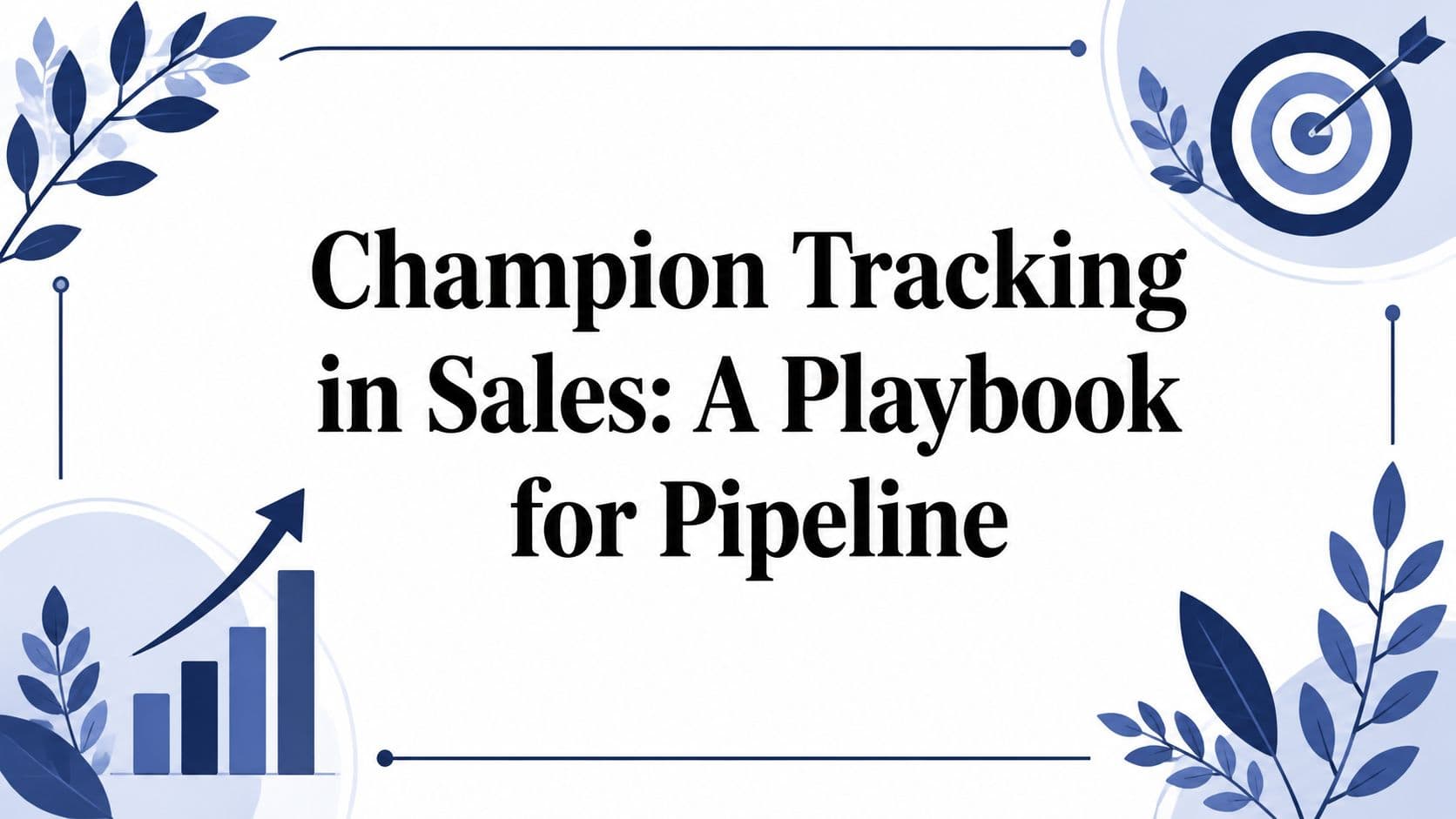 Champion Tracking in Sales: A Playbook for Pipeline