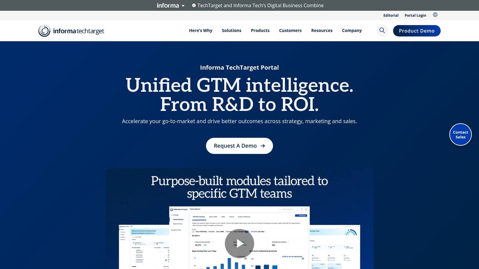 TechTarget Priority Engine dashboard