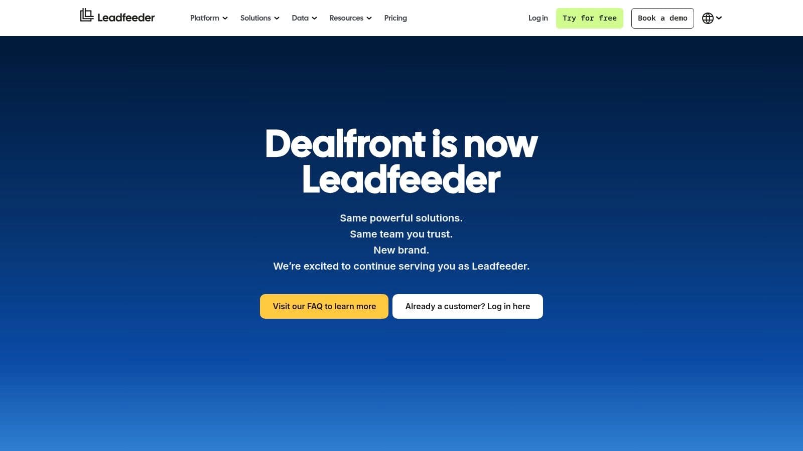 Dealfront (formerly Leadfeeder)
