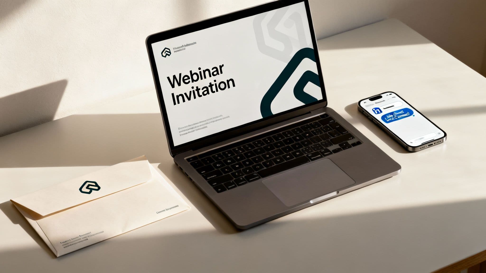 An executive receiving a personalized direct mail package, illustrating a strategic touchpoint in an account based selling campaign.