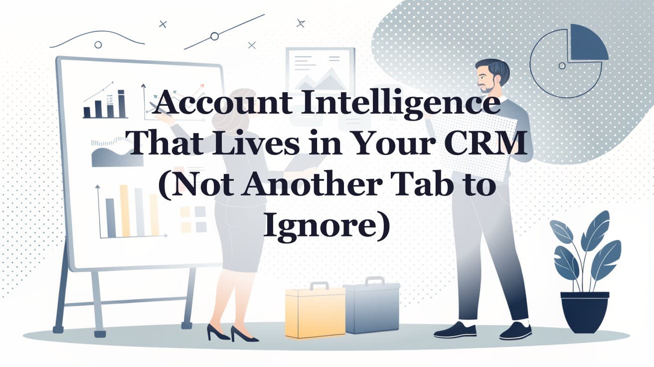Account Intelligence That Lives in Your CRM (Not Another Tab to Ignore)