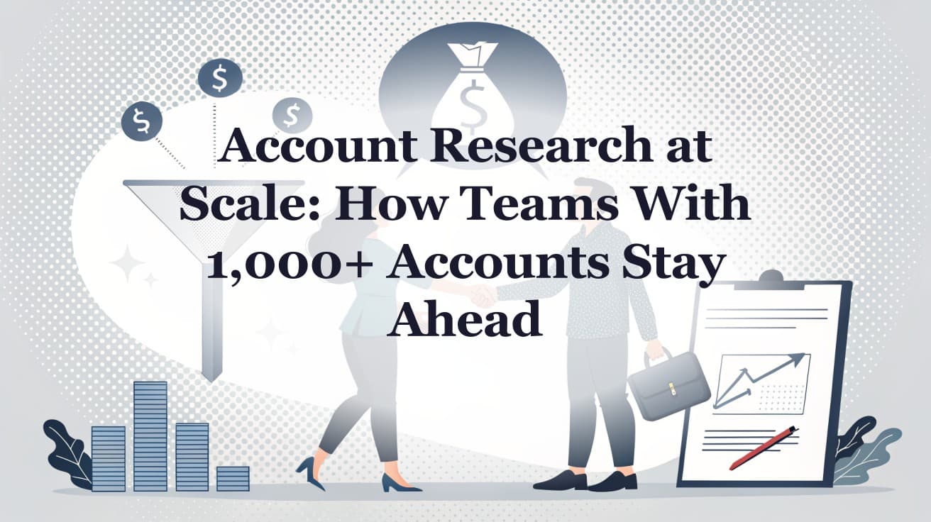Account Research at Scale: How Teams With 1,000+ Accounts Stay Ahead