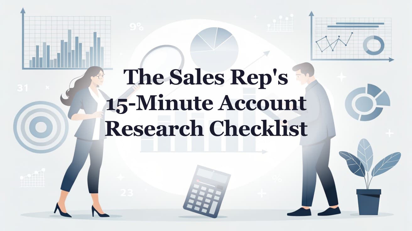 The Sales Rep's 15-Minute Account Research Checklist (Free Template)