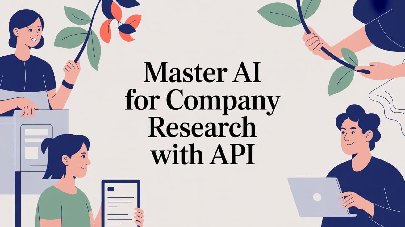 Master AI for Company Research with API
