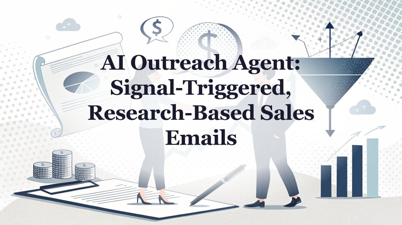 AI Outreach Agent: Signal-Triggered, Research-Based Sales Emails
