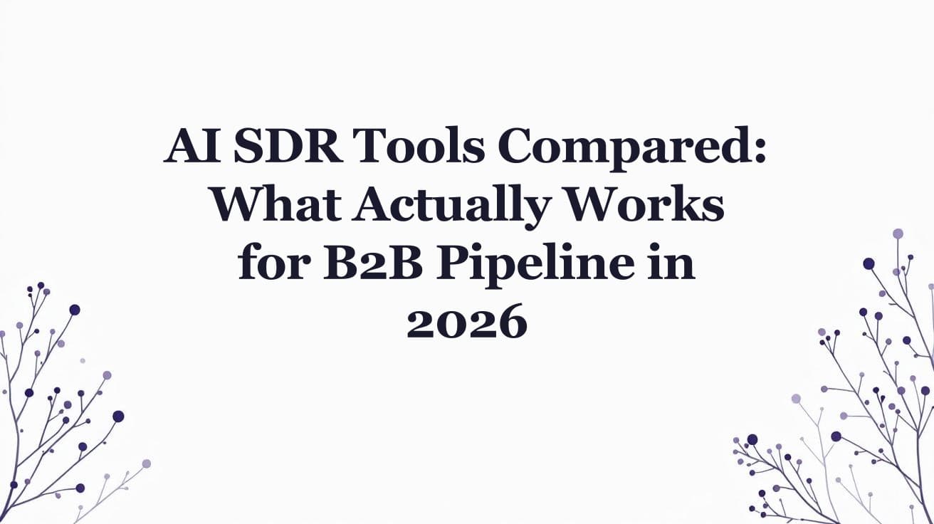AI SDR Tools Compared: What Actually Works for B2B Pipeline in 2026