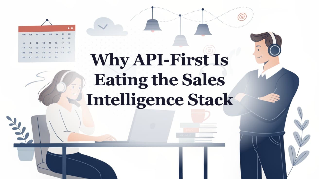 Why API-First Is Eating the Sales Intelligence Stack