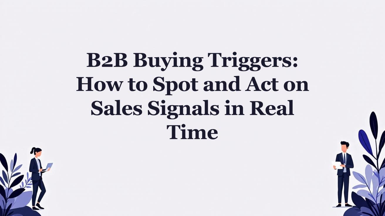 B2B Buying Triggers: A Complete Guide for Sales Teams