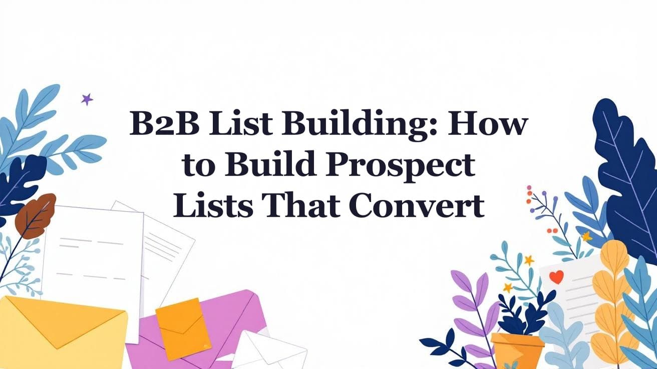 B2B List Building: How to Build Prospect Lists That Convert