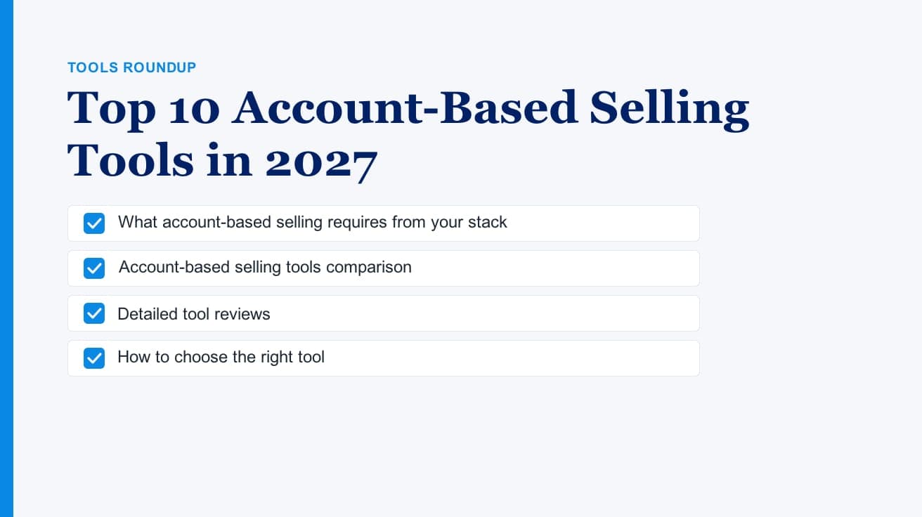 Top 10 Account-Based Selling Tools in 2027