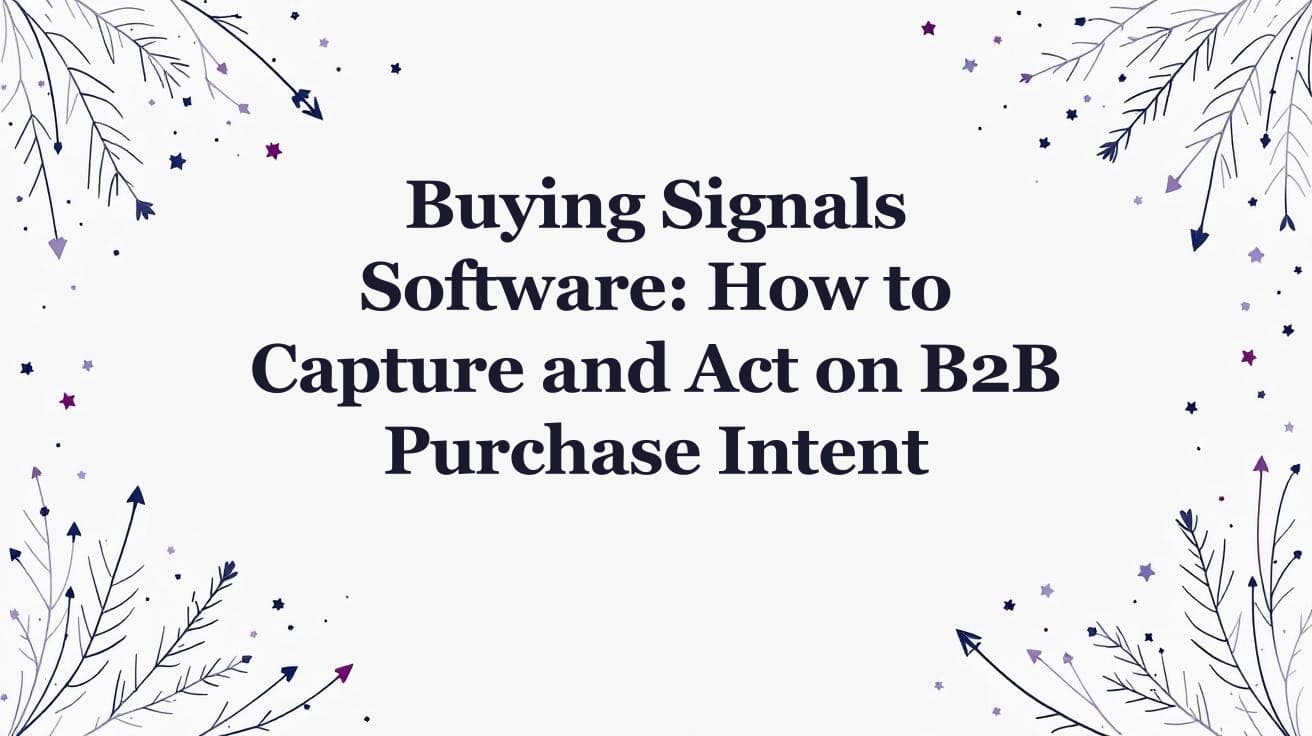 Buying Signals Software: Capture and Act on B2B Intent