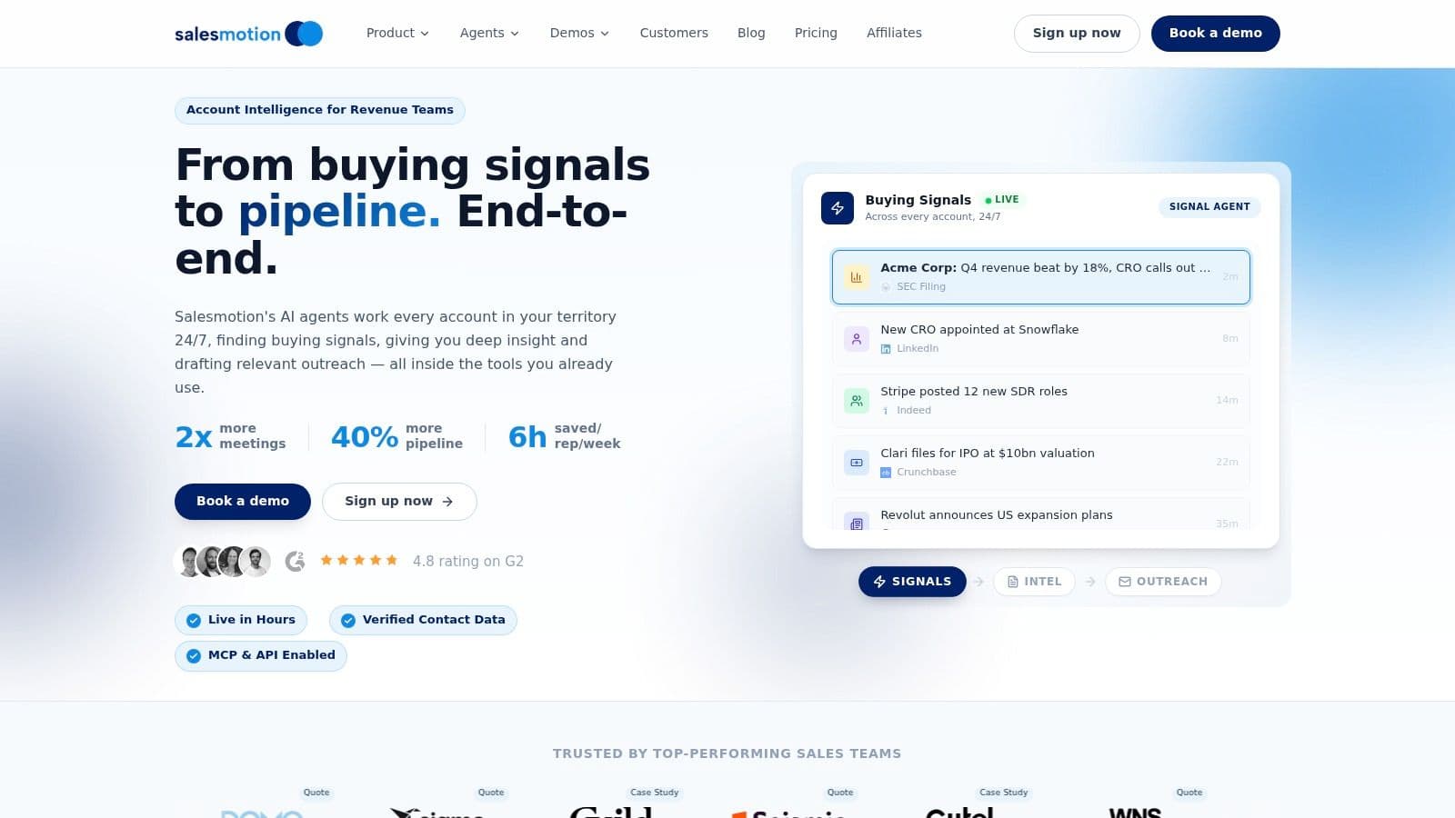 Screenshot from https://salesmotion.io