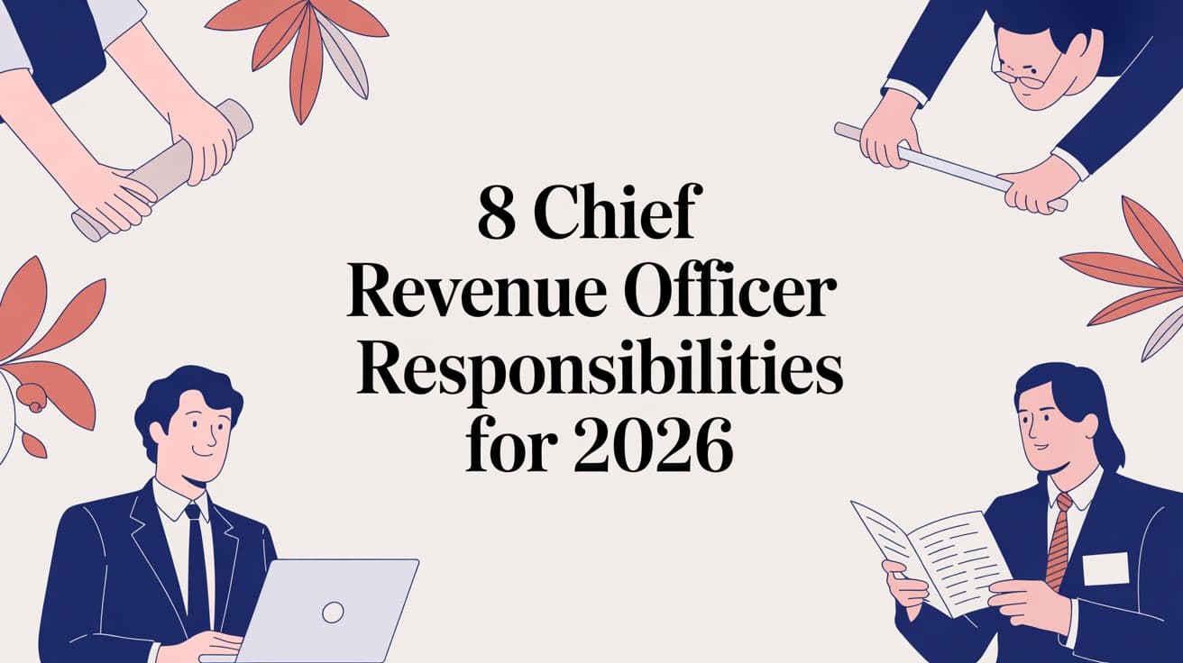 8 Chief Revenue Officer Responsibilities for 2026