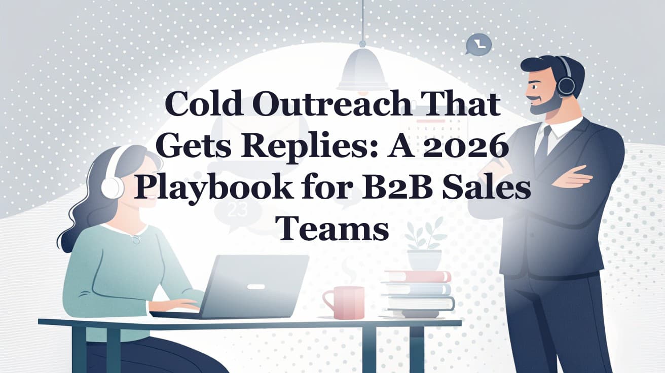 Cold Outreach That Gets Replies: A 2026 Playbook for B2B Sales Teams