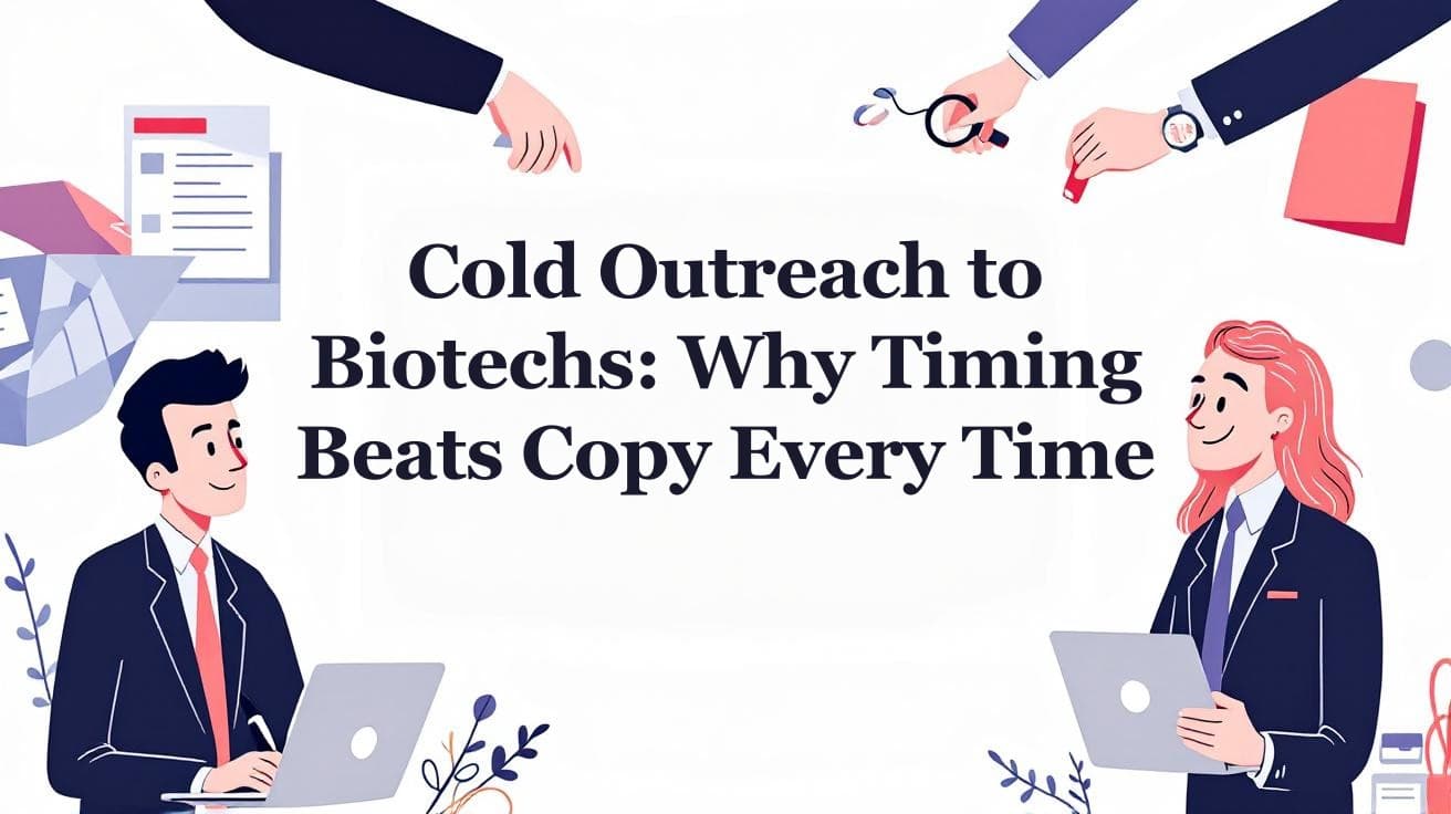 Cold Outreach to Biotechs: Why Timing Beats Copy Every Time