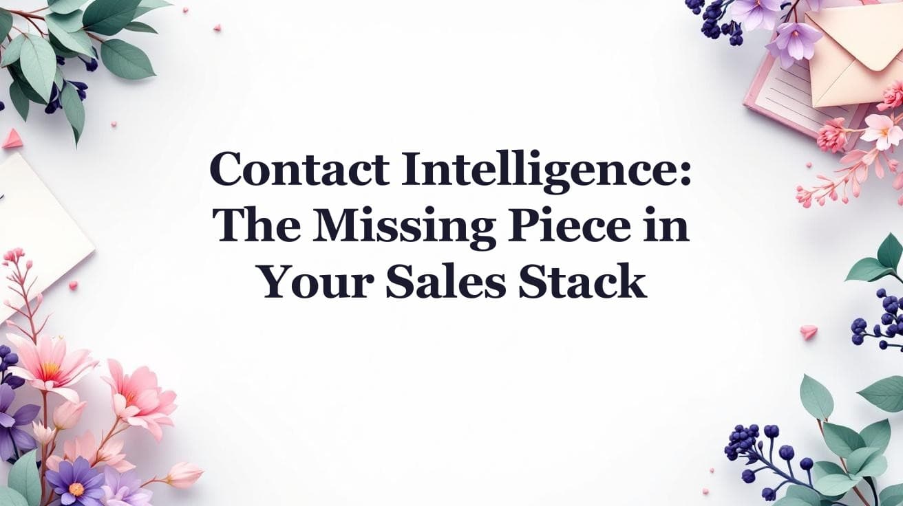 Contact Intelligence: The Missing Piece in Your Sales Stack