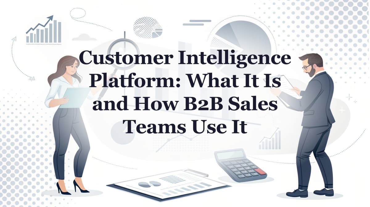 Client Intelligence Platform Customer Intelligence Platform: What It Is and How B2B Sales Teams Use ...
