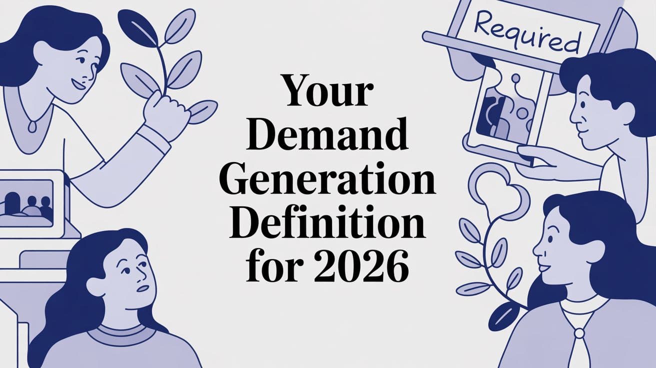 Your Demand Generation Definition for 2026