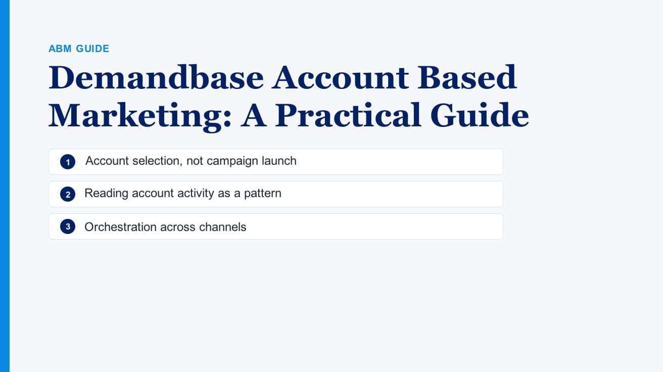Demandbase Account Based Marketing: A Practical Guide