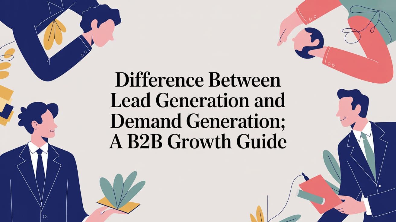 Difference between lead generation and demand generation: A B2B Growth Guide