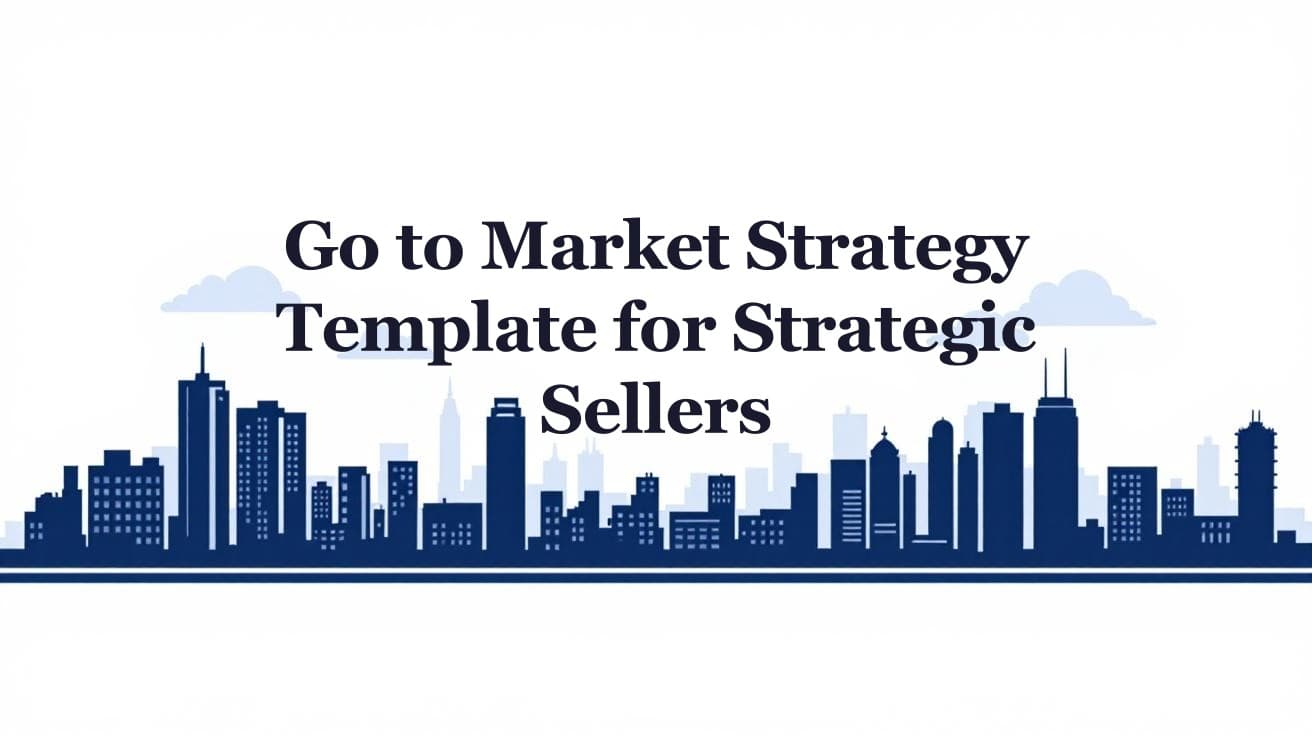 Ultimate Go to Market Strategy Template: A Strategic Seller's Guide to Success