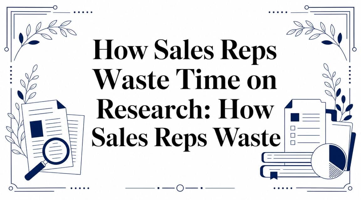 How Sales Reps Waste Time on Research: How Sales Reps Waste