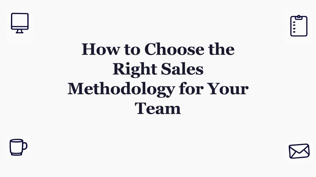 How to Choose the Right Sales Methodology for Your Team