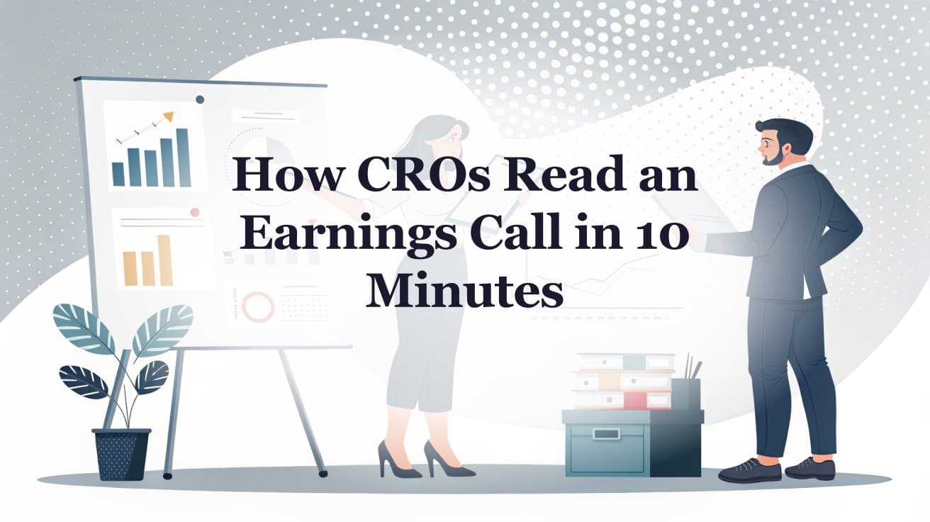 How CROs Read an Earnings Call in 10 Minutes (Account Brief Template)