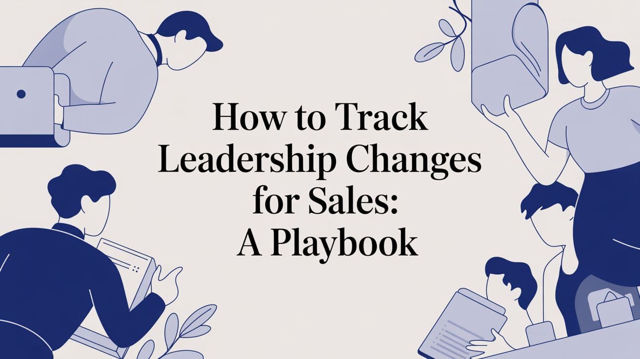 How to Track Leadership Changes for Sales: A Playbook