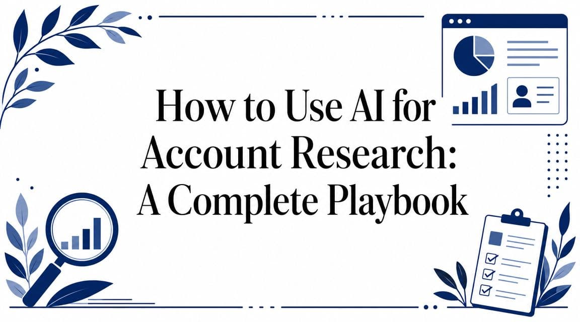 How to Use AI for Account Research: A Complete Playbook