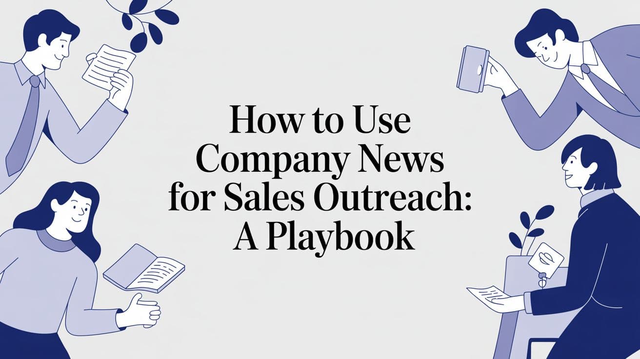 How to Use Company News for Sales Outreach: A Playbook