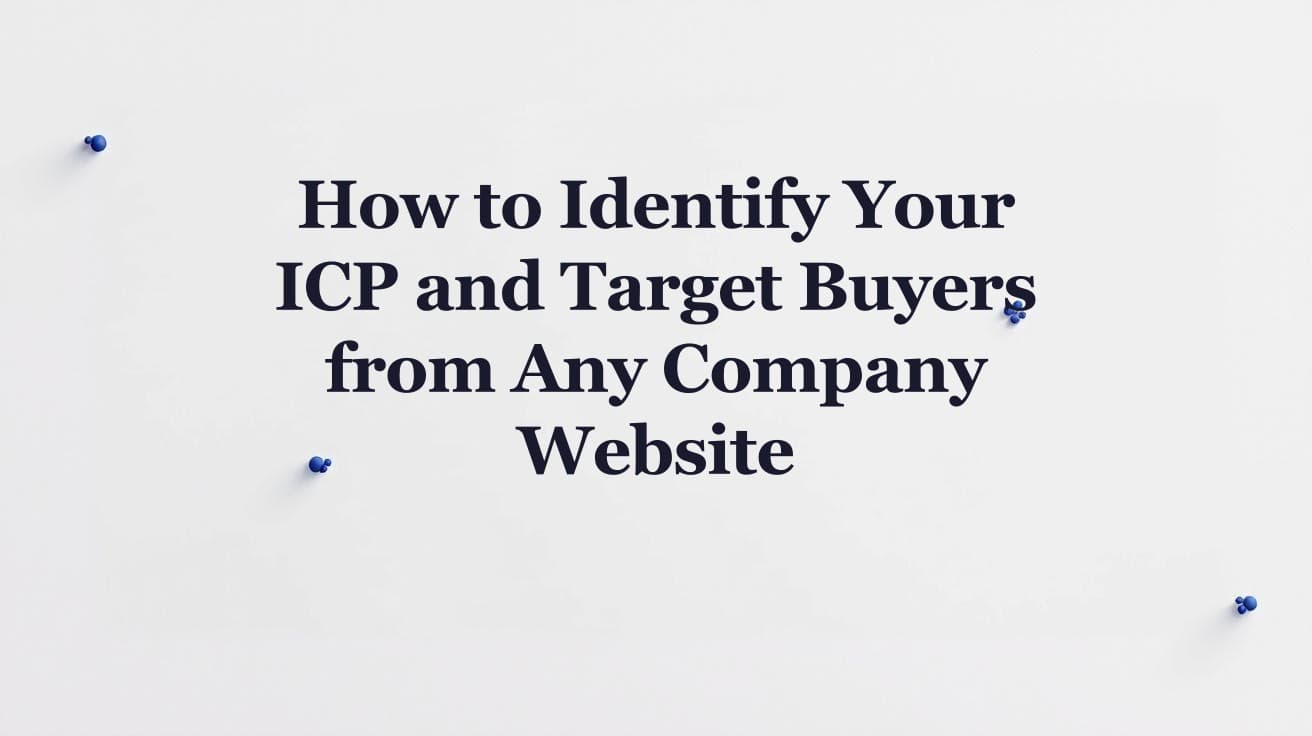 How to Identify Your ICP and Target Buyers from Any Company Website