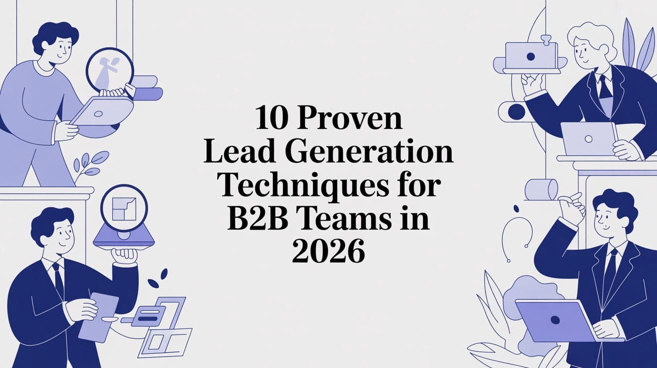 10 Proven Lead Generation Techniques for B2B Teams in 2026