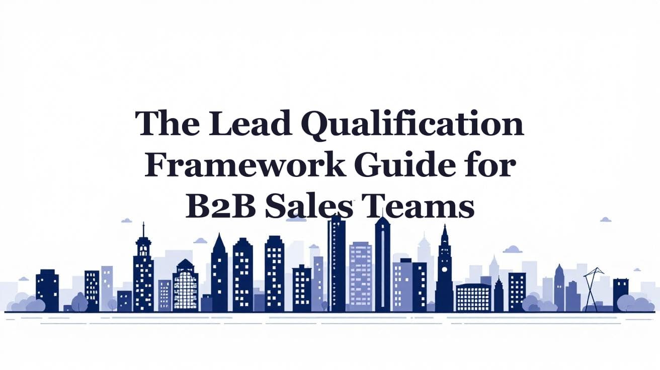The Complete Lead Qualification Framework Guide for B2B Sales