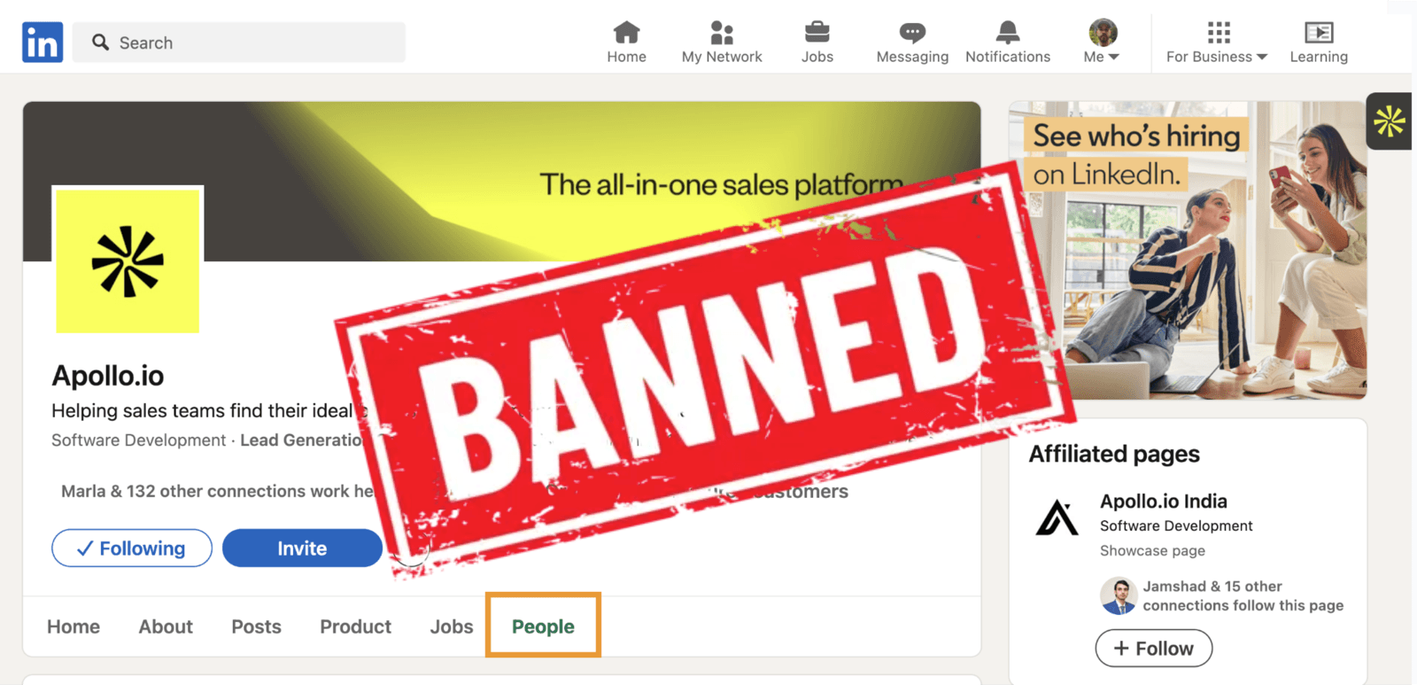 LinkedIn Banned Apollo: Best Alternatives for B2B Sales