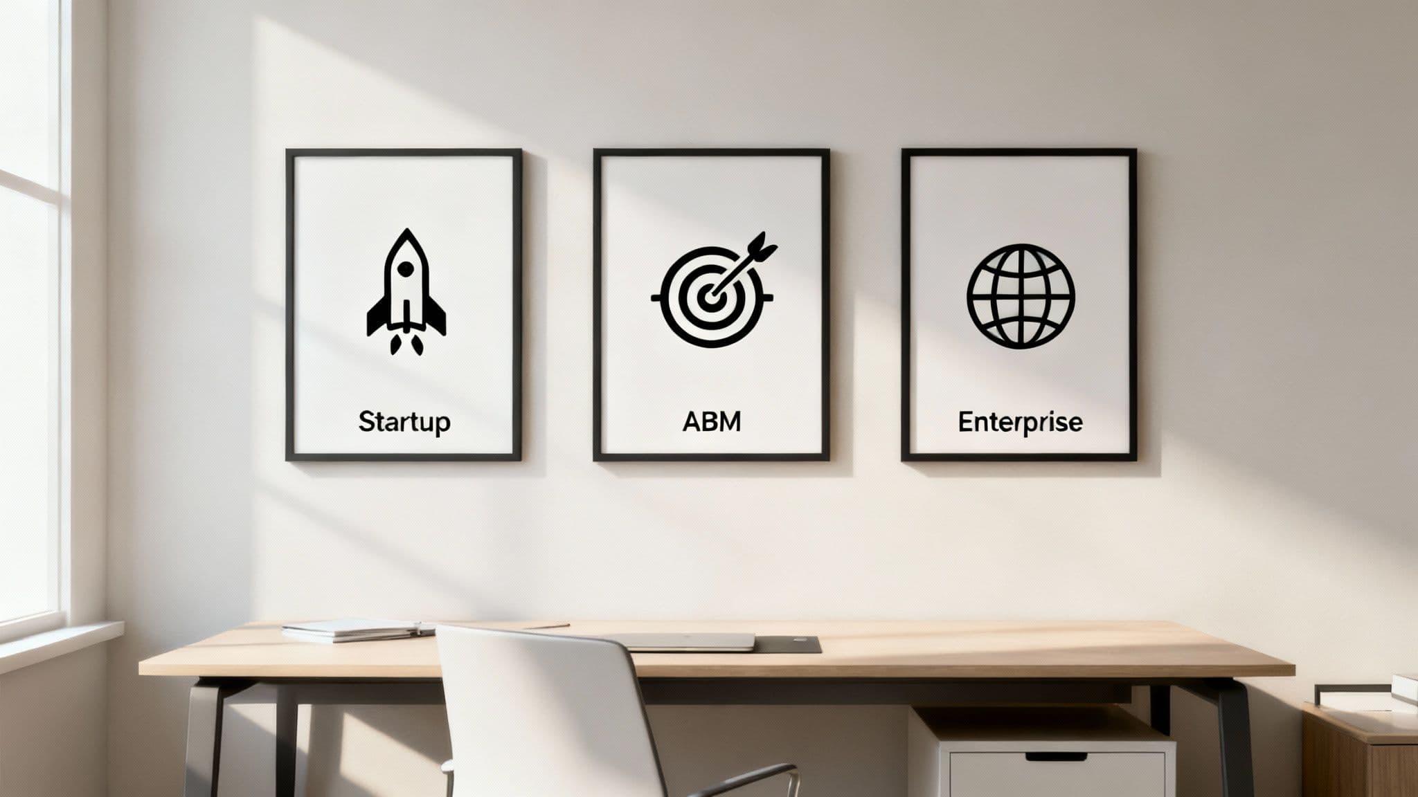 Diagram illustrating different martech stack configurations for various business sizes and needs.