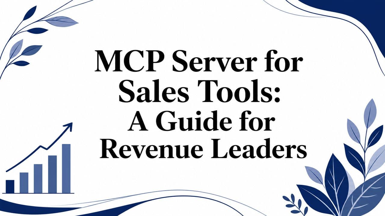 MCP Server for Sales Tools: A Guide for Revenue Leaders